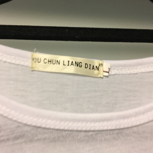 Cotton White Tshirt with Print - Picture 2 of 4